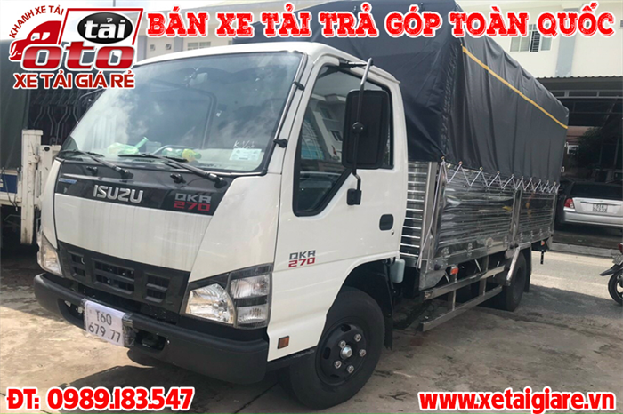 Sở Hửu Xe Tải ISUZU QKR270 Tải Trọng 2T4 Thùng Inox 304 Đời 2021